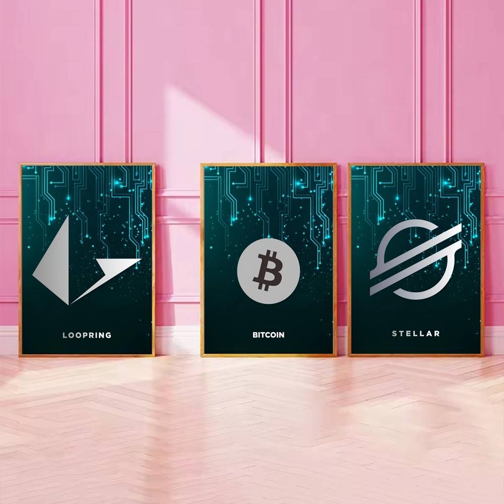 Tech Circuit Crypto Symbol Pos - Tech Office Wall review and price