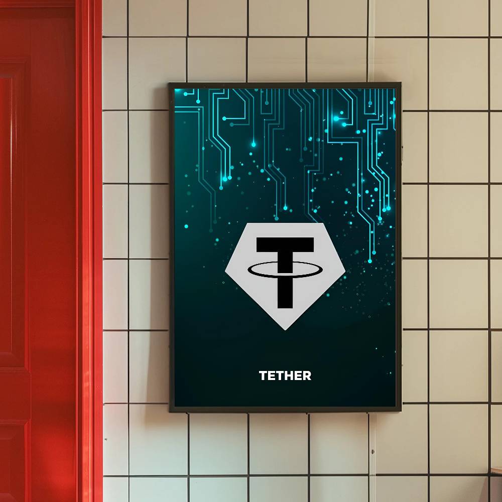 Tech Circuit Crypto Symbol Pos - Tech Office Wall review and price