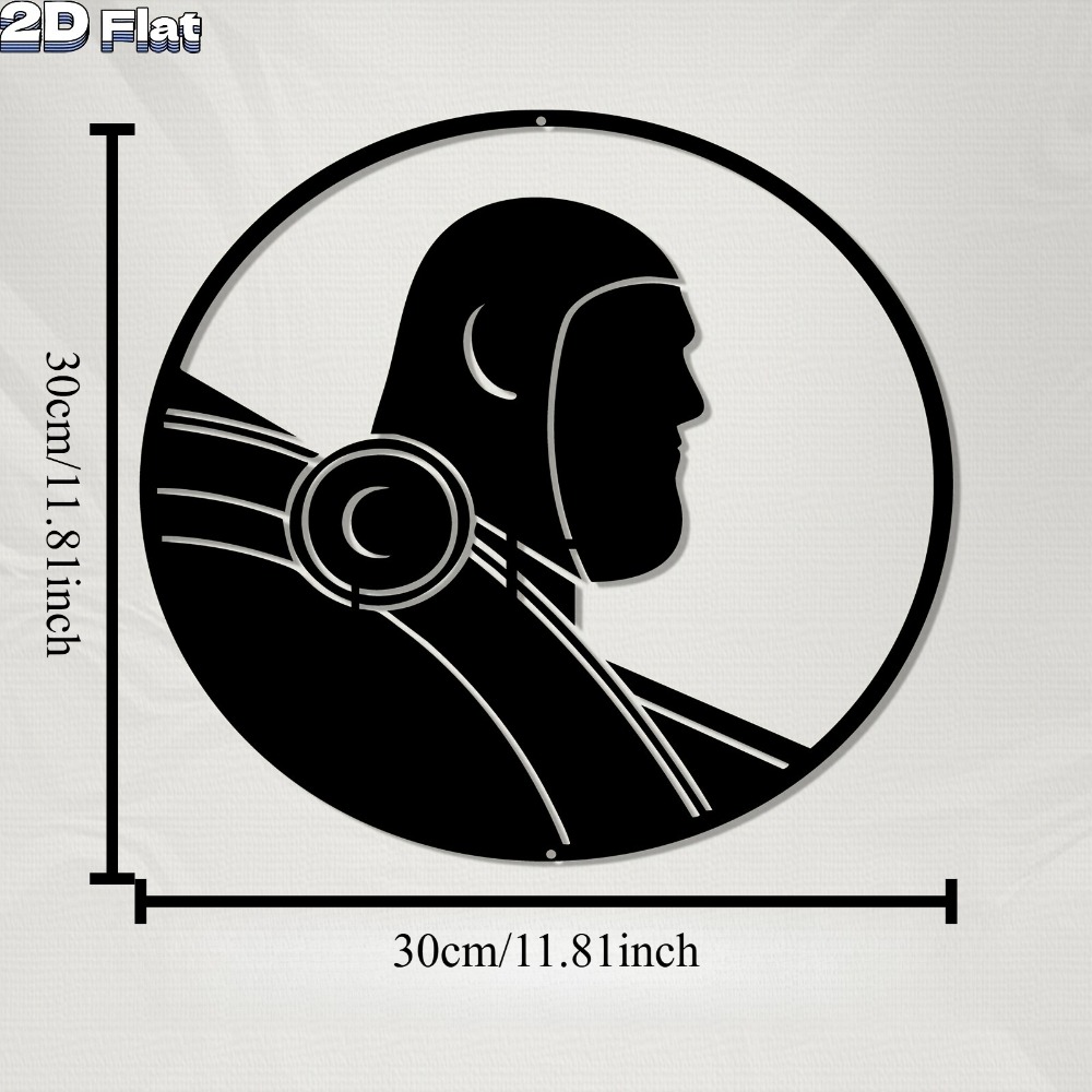 1pc Modern Robot Aluminum Plat - Tech Office Wall review and price