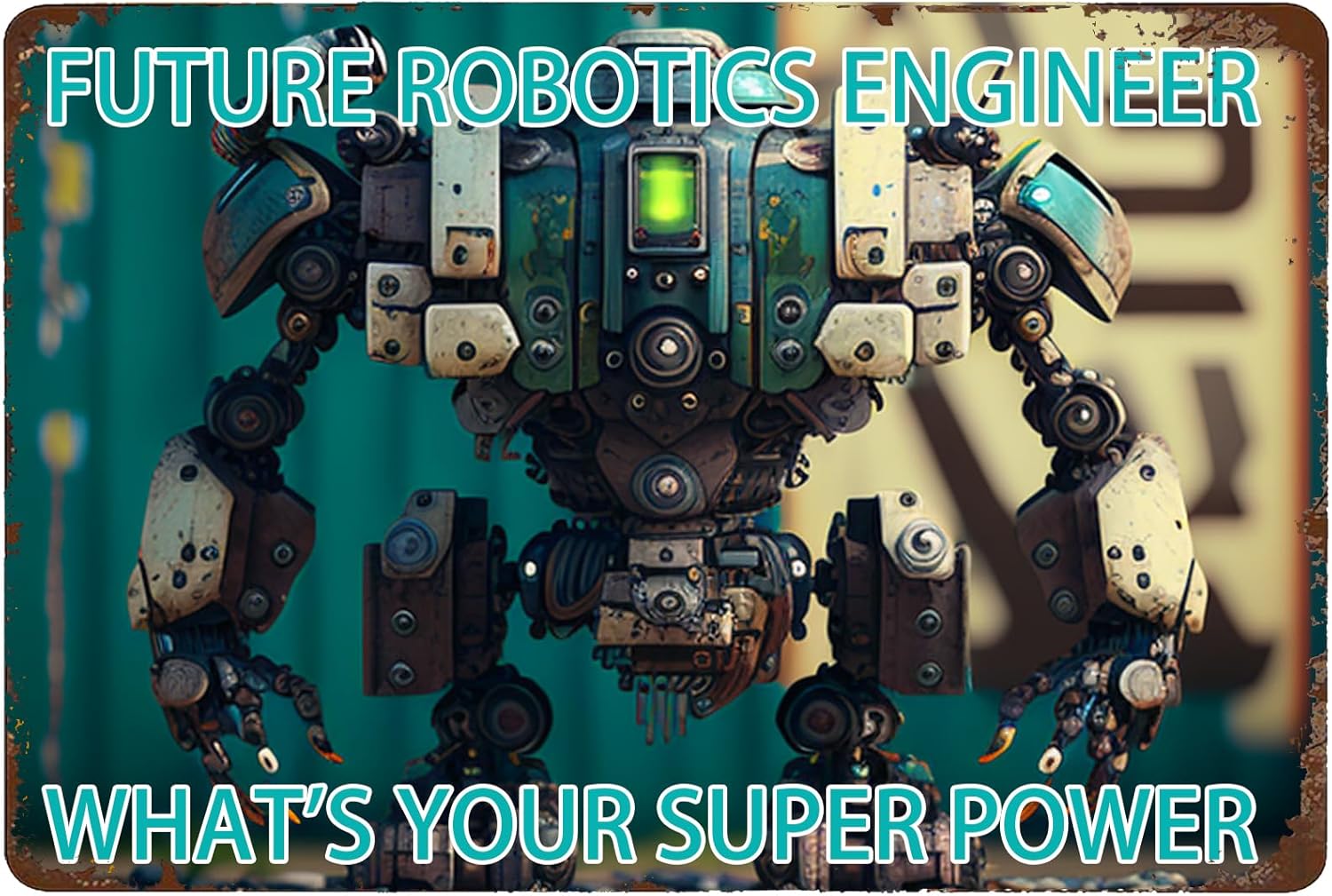 Robotics Engineer Metal Sign 8 - Tech Office Wall review and price