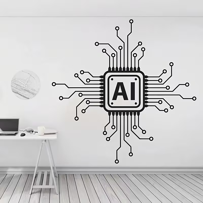 AI Technology Circuit Board Vi - Tech Office Wallpaper review and price