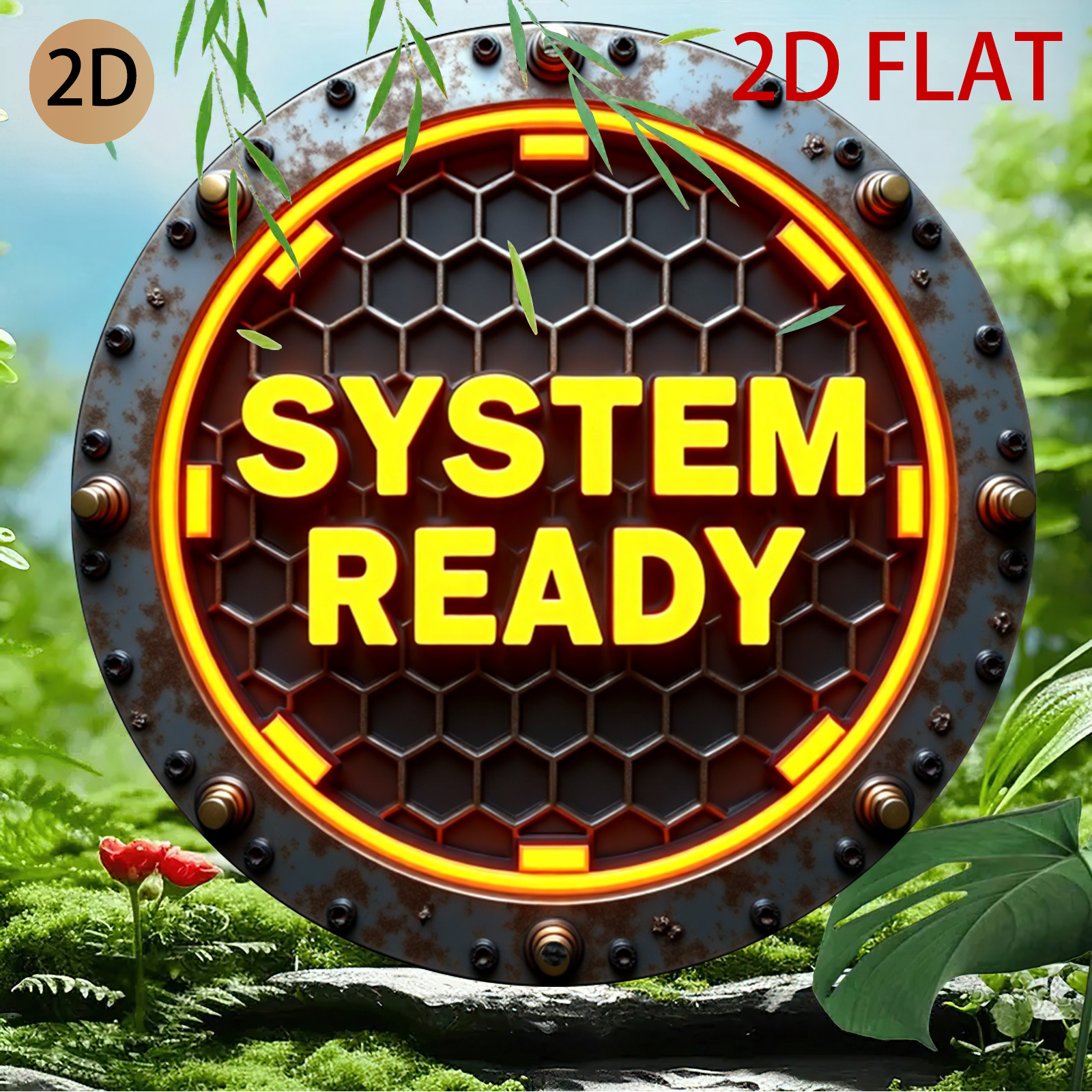 2D Flat, 2d Flat Circular Indu - Tech Office Wall review and price