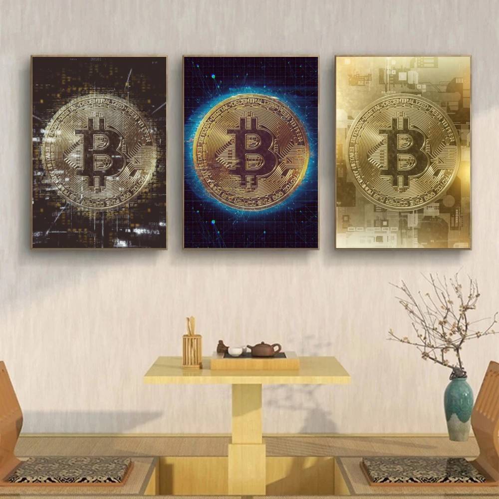 Cyber Tech Circuit Golden Coin - Tech Office Wallpaper review and price