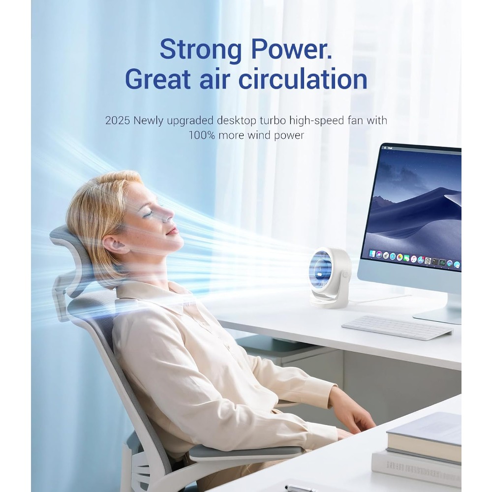 USB Desk Turbo Fan, Ultra-Quie - Office Productivity Tech review and price