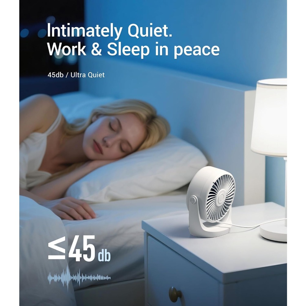 USB Desk Turbo Fan, Ultra-Quie - Office Productivity Tech review and price