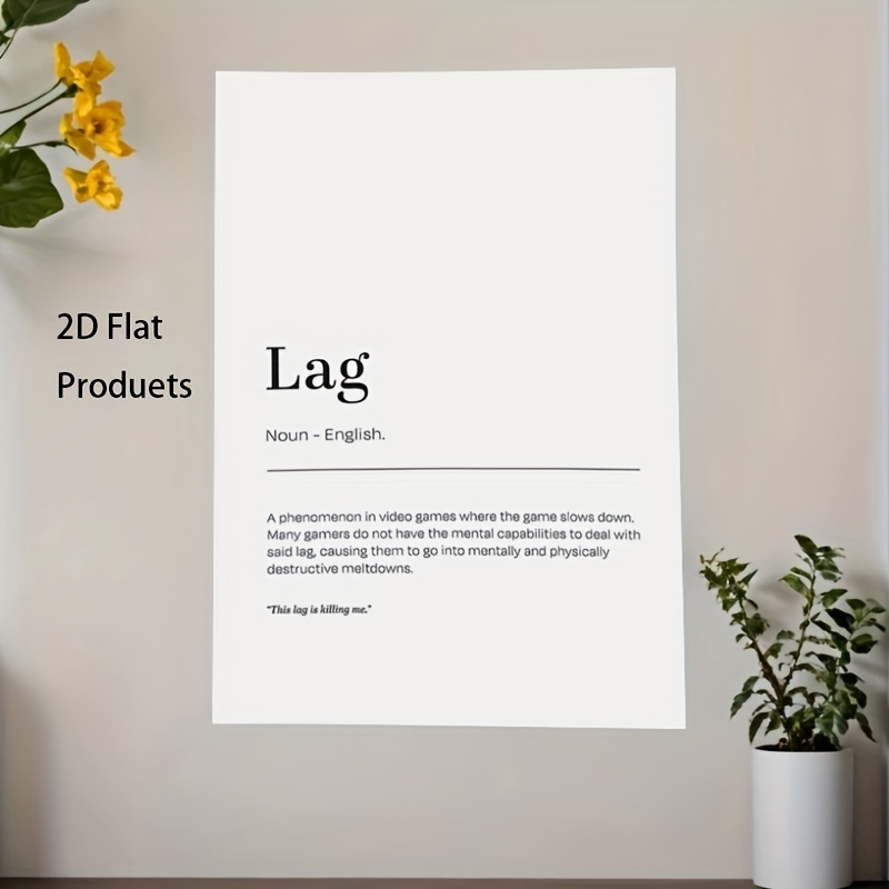 2D Flat, 1pc Minimalist Lag De - Tech Office Wall review and price