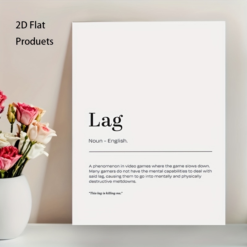 2D Flat, 1pc Minimalist Lag De - Tech Office Wall review and price