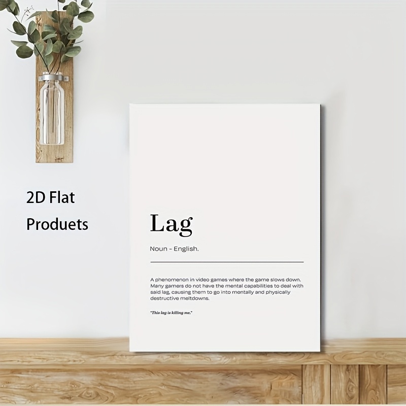 2D Flat, 1pc Minimalist Lag De - Tech Office Wall review and price
