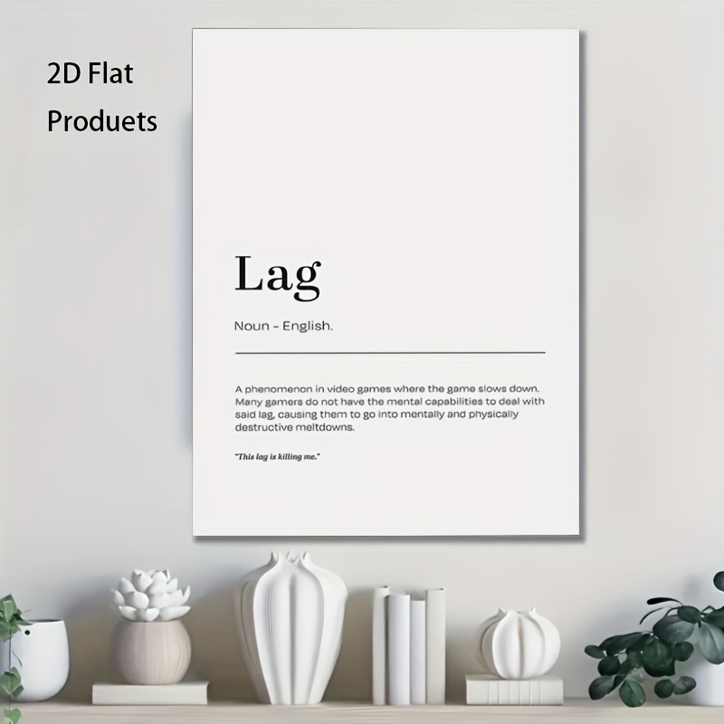 2D Flat, 1pc Minimalist Lag De - Tech Office Wall review and price